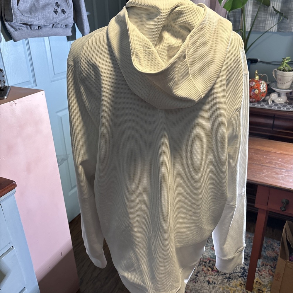 lululemon athletica Cream Waffle-Knit Hooded Pullover - Picture 6 of 8